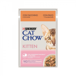 Gelatina de Pavo Cat Chow Kitten 26x85g