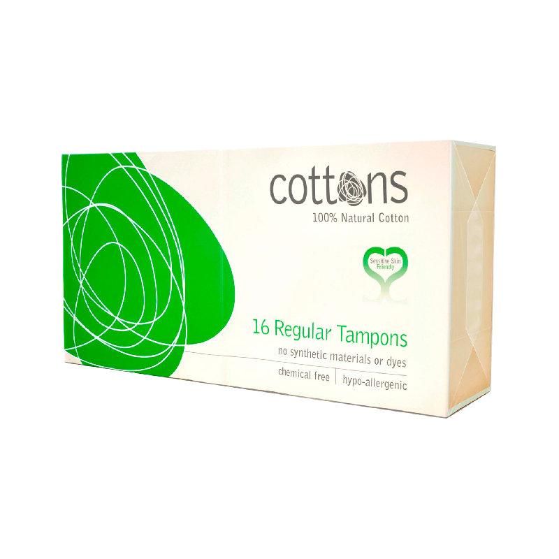 Cottons Tampón Regular Algodón Sin Aplicador 16 unidades