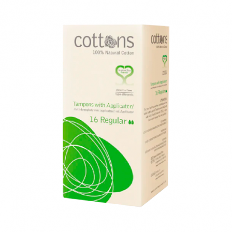 Cottons Tampão Regular Com Aplicador 16 unidades Cottons Tampão Regular Com Aplicador 16 unidades
