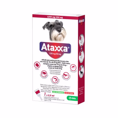 Ataxxa 1250mg/250mg 10-25Kg 1 pipeta