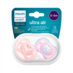 Philips Avent Soother Ultra-Air Deer and Owl 0-6m 2 pcs