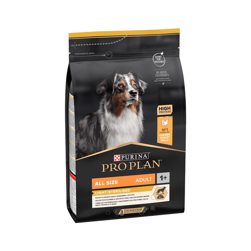 Pro Plan Adult All Size Light/Sterilised Chicken 3kg