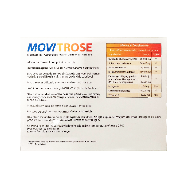 Movitrose 60 comprimidos recubiertos