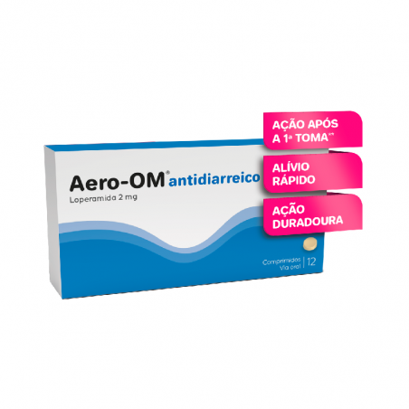 Aero-OM Antidiarrheal 12 tablets