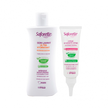 Saforelle Solution Lavante Ultra-Hydratante et Crème Apaisante