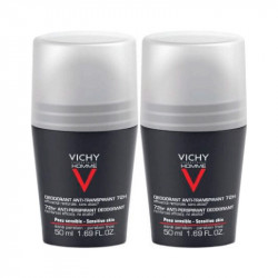 Vichy Homme Déodorant Anti-Transpirant 72h Roll-On 2x50 ml