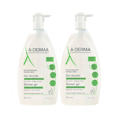 A-Derma Hydra Protective Shower Gel 2x750ml