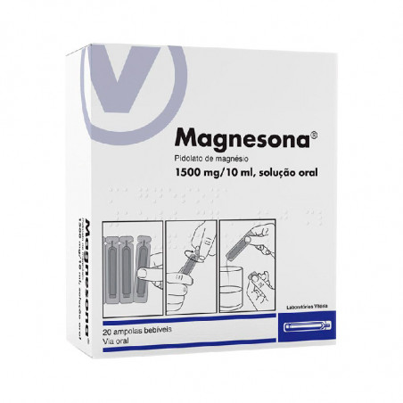 Magnesona 1500mg/10ml 20 ampollas