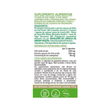 Arkocápsulas Green Tea Bio 40 capsules