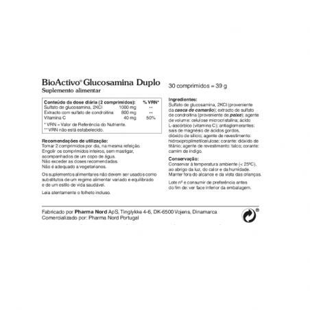 BioActivo Glucosamina Doble 60 tabletas BioActivo Glucosamina Doble 60 tabletas
