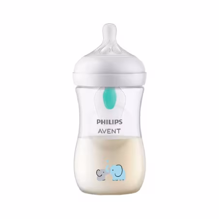 Philips Avent Biberón Natural Response con apertura AirFree 1m+ 260ml Elephant