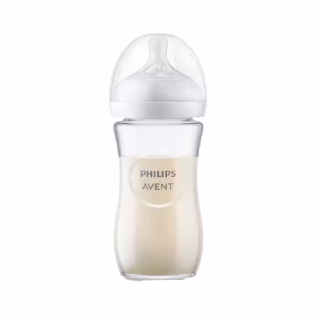 Philips Avent Biberon Natural Response Verre 240ml 1m+