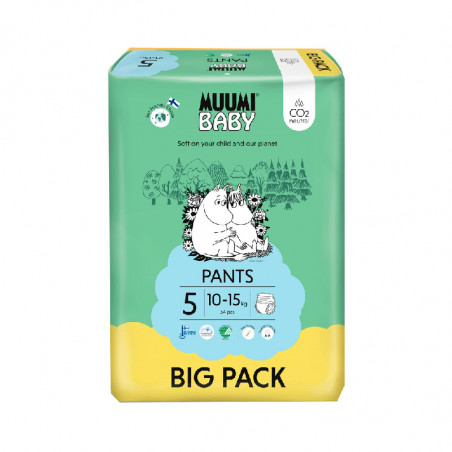 Muumi Baby Fralda Cueca 54 unidades Tamanho 5