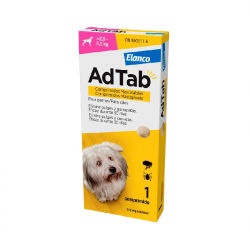 AdTab Cão 112,5mg 2,5-5,5kg 1 comprimido mastigável