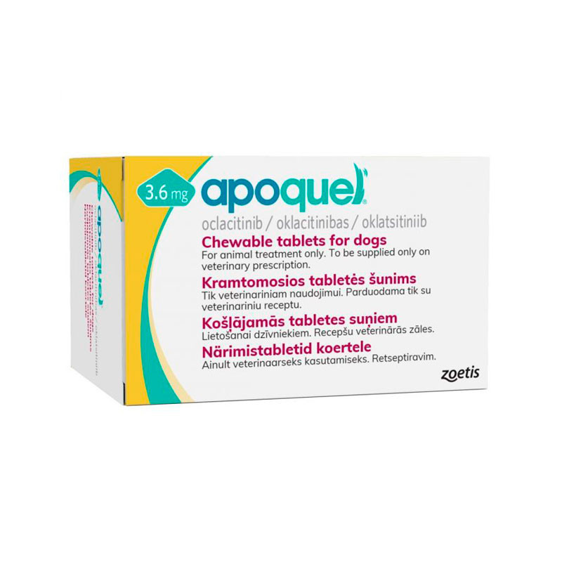 Apoquel 3.6mg 100 comprimidos mastigáveis