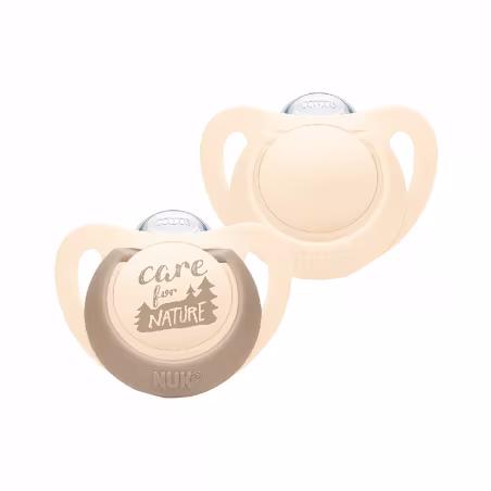 Nuk For Nature Sucette Silicone Beige 0-6m 2 unités