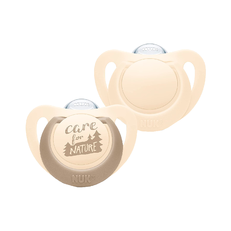 Nuk For Nature Sucette Silicone Beige 18-36m 2 unités