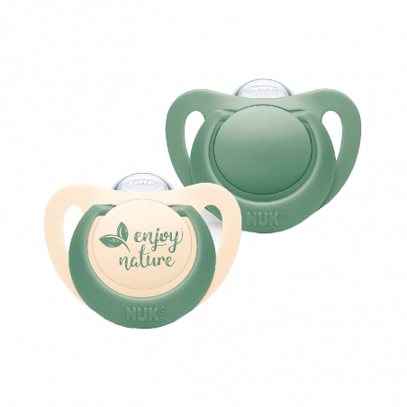 Nuk For Nature Pacifier Silicone Green 18-36m 2 units