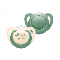 Nuk For Nature Pacifier Silicone Green 6-18m 2 units