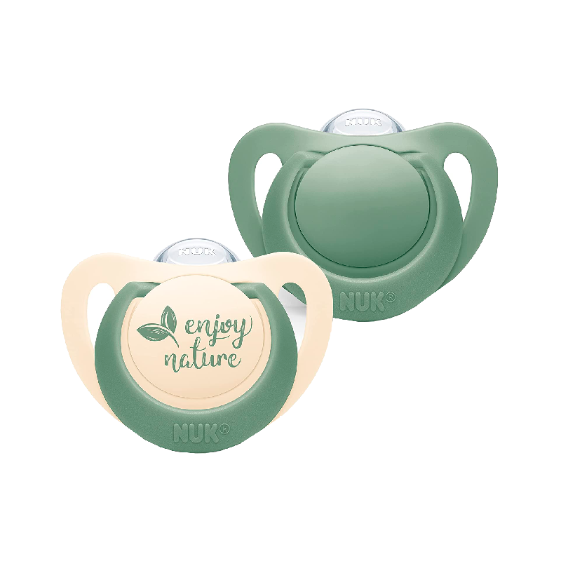Nuk For Nature Sucette Silicone Vert 6-18m 2 unités