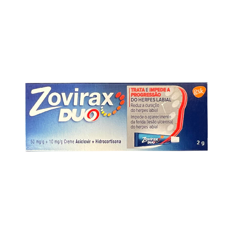 Zovirax Duo 50mg/g et 10mg/g Crème 2g