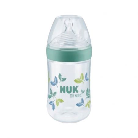 Nuk For Nature Green Silicone Bottle with Teat M 260ml