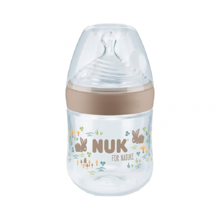 Nuk For Nature Silicone S Brown Bottle with Teat 150ml