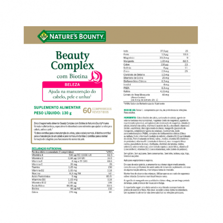 Nature's Bounty Beauty Complex 60 comprimés
