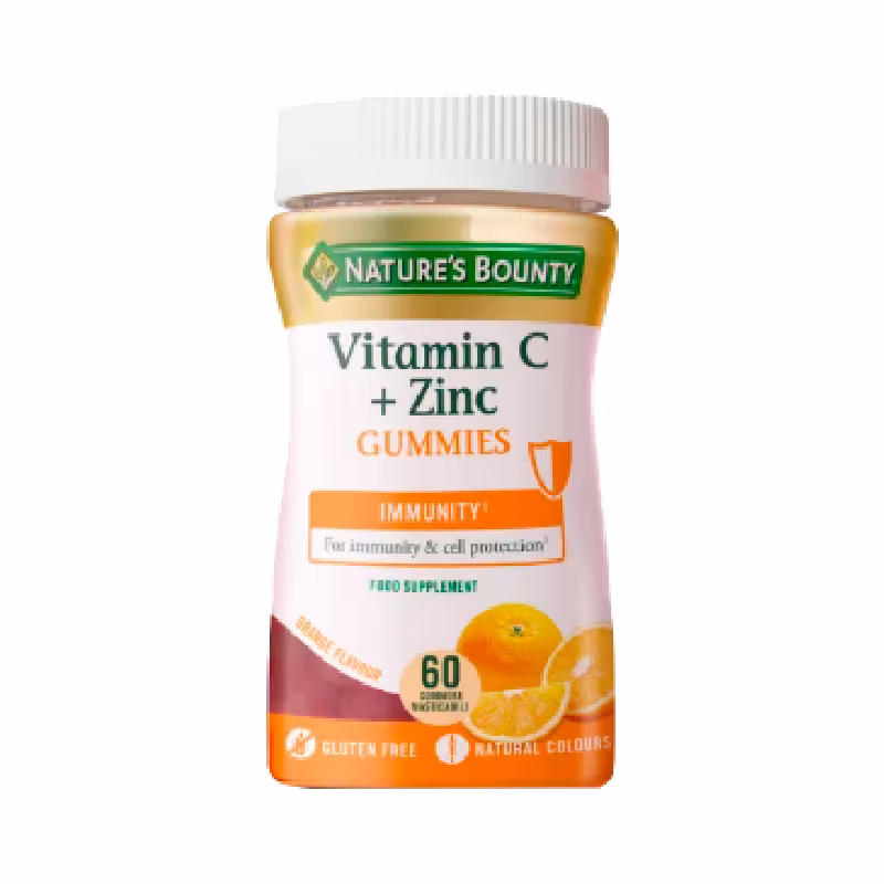 Nature's Bounty Vitamina C + Zinc 60 gominolas