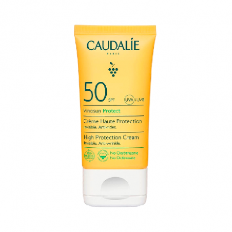 Caudalie Vinosun Protect Crème Solaire Visage SPF50 50 ml