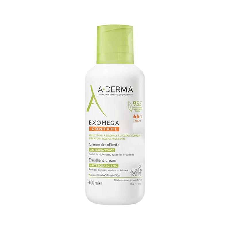 A-Derma Exomega Control Emollient Cream 400ml A-Derma Exomega Control Emollient Cream 400ml