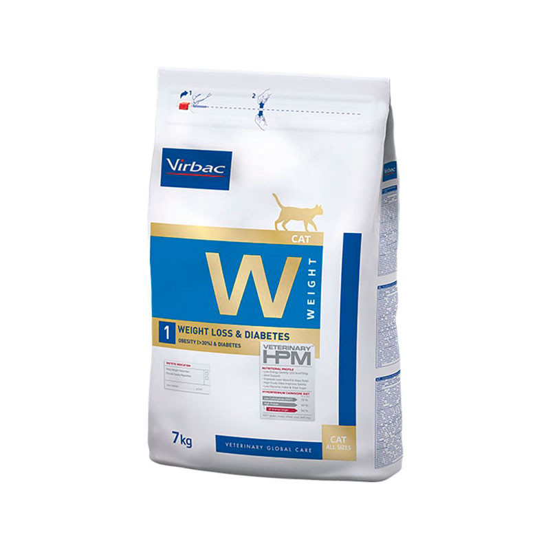 Virbac Veterinary HPM W1 Gato Pérdida de Peso y Diabetes 7kg