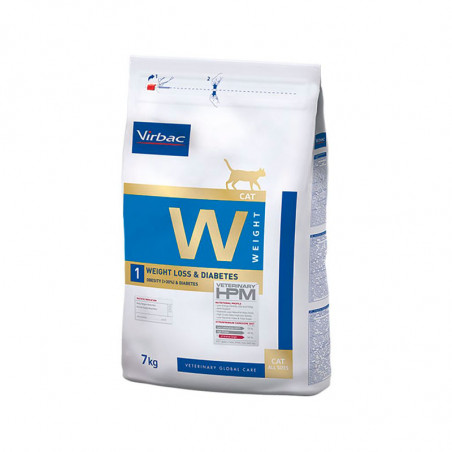 Virbac Veterinary HPM W1 Chat Perte de Poids & Diabète 7kg