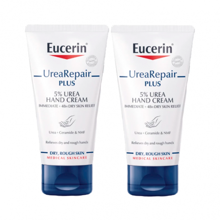 Eucerin UreaRepair PLUS Crème Mains 5% Urée 2x75 ml