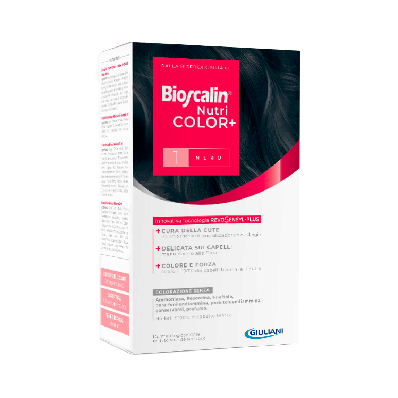 Bioscalin Hair Color 1 Black Nutri Color+