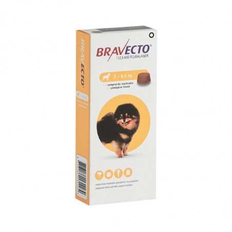 Bravecto 2-4,5 kg 1 tableta