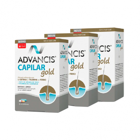 Advancis Capilar Gold 3x30+30 cápsulas