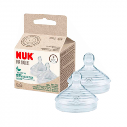 Nuk For Nature Silicone Teat S 2 units