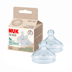 Nuk For Nature Silicone Teat M 2 units
