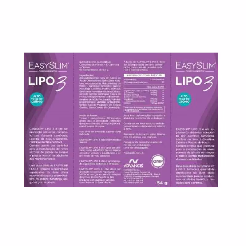Easyslim Lipo 3 60 comprimidos