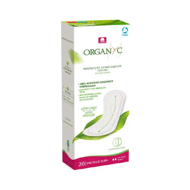 Organyc Pansement Quotidien sans Maxi Flow Bag 20 unités