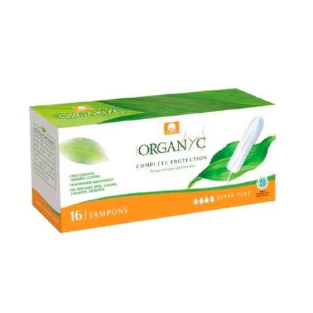 Organyc Tampones Super Plus sin Aplicador 16 Tampones
