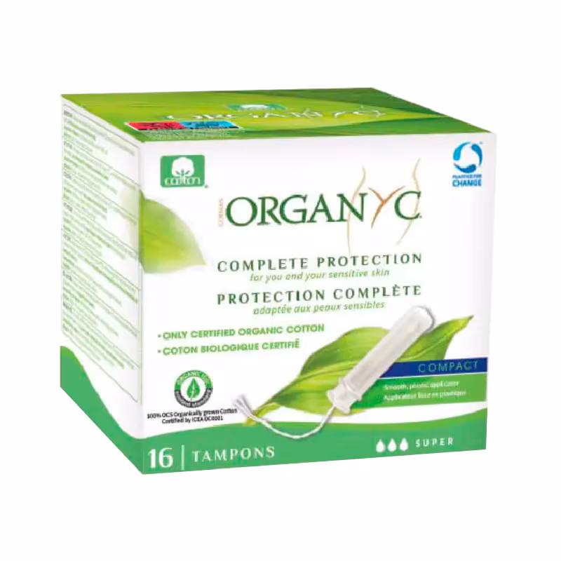 Organyc Super Tampons avec applicateur 16 Tampons