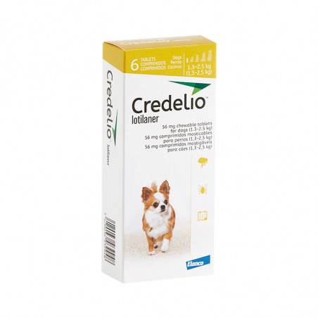 Credelio 56mg 1,3-2,5Kg 6 comprimidos
