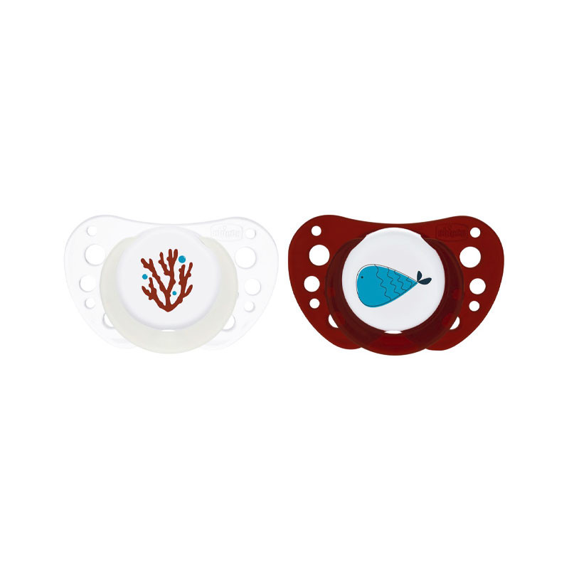 Chicco Chupeta Physio Air Silicone 16-36m 2 unidades Vermelho