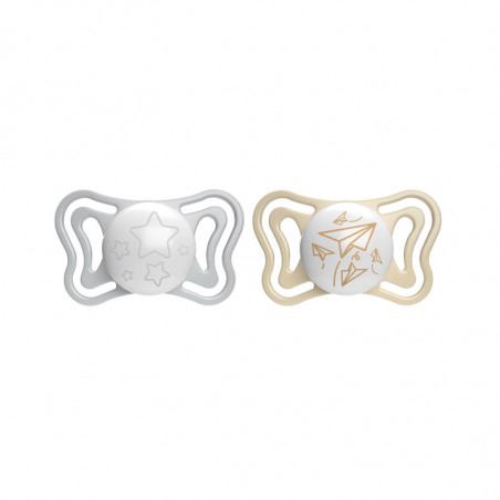Chicco Physio Forma Light Sucette 6-16m 2 unités Argent