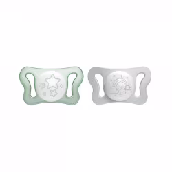 Chicco Physio Forma Micro Chupete 0-2m 2 unidades Verde