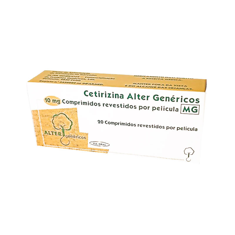Cetirizine Alter 10mg 20 comprimés