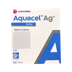 Apósito Extra Estéril Aquacel Ag + 10x10cm 10 Unidades
