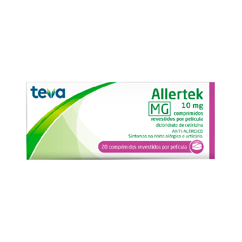 Teva Allertek 10mg 20 comprimés